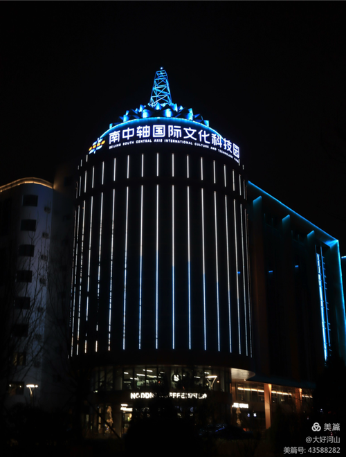 北京南中轴国际文化科技园夜景2025.3.14